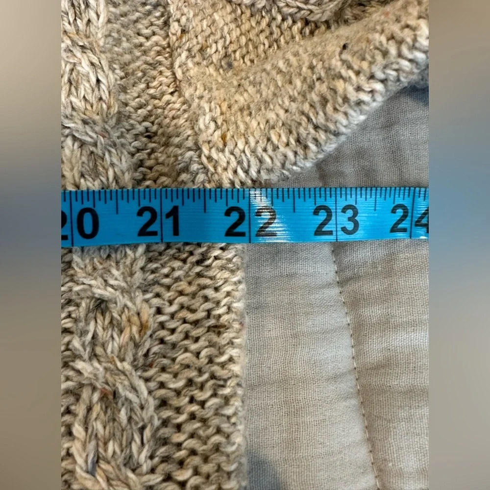 Treasure & Bond CabinCore Cable Knit Wool blend crew neck sweater size Medium